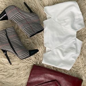 White stylish tube top